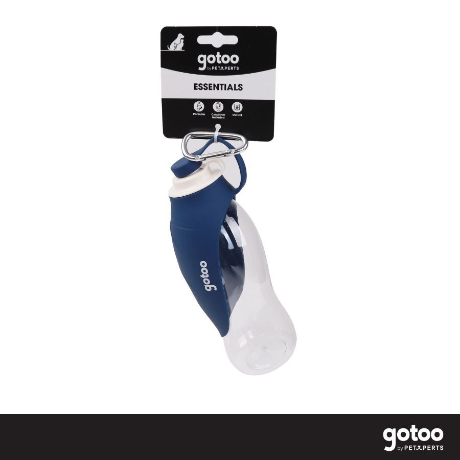 Gotoo Botella Bebedero Port&aacute;til de Silicona Azul para perros y gatos, , large Imagen numero 6
