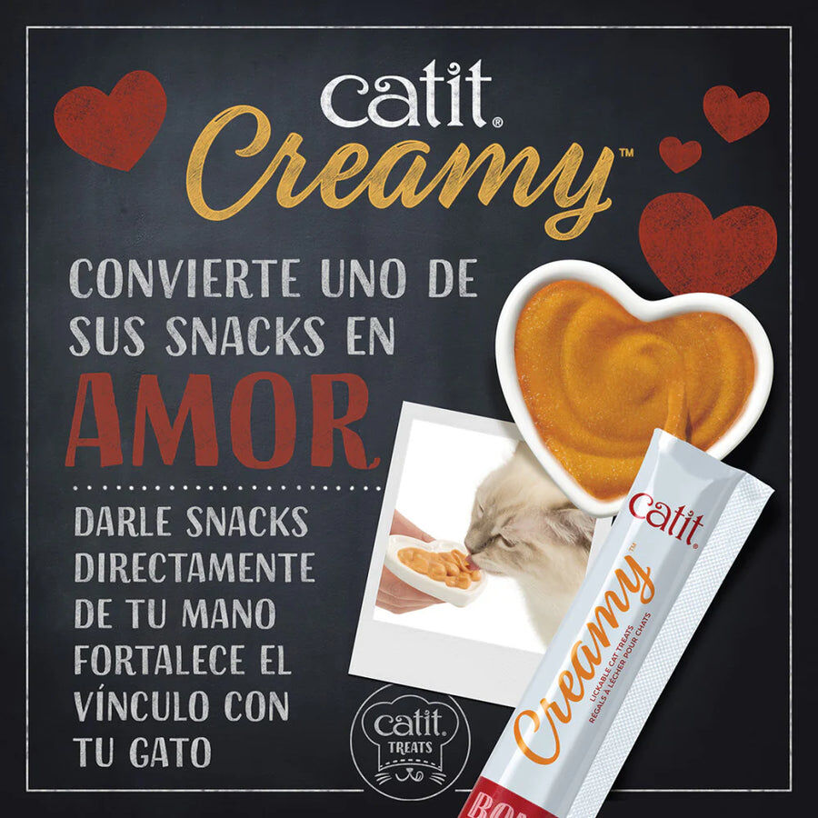 Snacks cremosos para gatos Catit Creamy &ndash; 4 Tubos Pollo y Pavo, 4x10g, , large Imagen numero 3