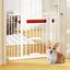 COSTWAY Barrera de Seguridad Extensible para Puertas 74-104 cm, para Puertas y Escaleras, Montaje a Presi&oacute;n sin Taladrar ni Herrajes, Cerraduras Dobles, Puerta de Perro Expandible de Metal (Blanco), , large indicador imagen numero 2