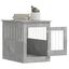 vidaXL Jaula para perros madera ingeniería gris hormigón 45x62x59 cm, , large indicador imagen numero 12