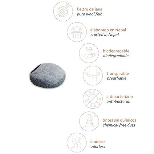 Mishum cueva Rita para gatos Cat cave color Gris , , large Imagen numero 4