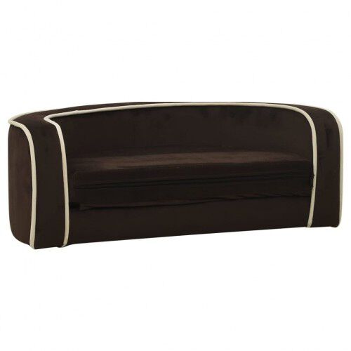 Vidaxl sof&aacute; plagable marr&oacute;n para perros, , large Imagen numero 6