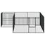 vidaXL Corralito para perros con 4 paneles acero galvanizado negro, , large indicador imagen numero 15