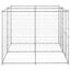 Vidaxl perrera con puertas de bisagra plateado para perros, , large indicador imagen numero 20