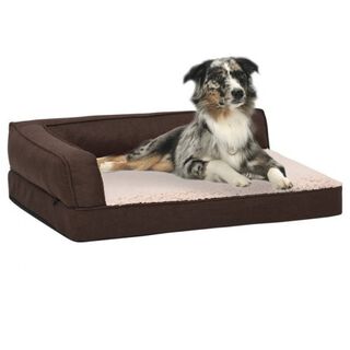 Vidaxl colchón - sofá marrón para perros