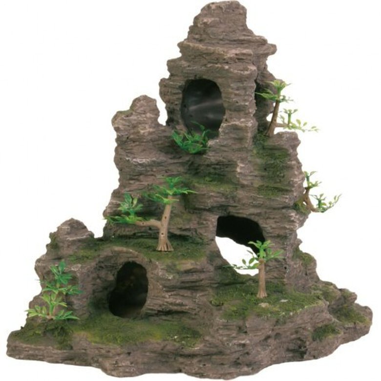 Formación de roca con cuevas para decoración de acuario color Marrón, , large image number null
