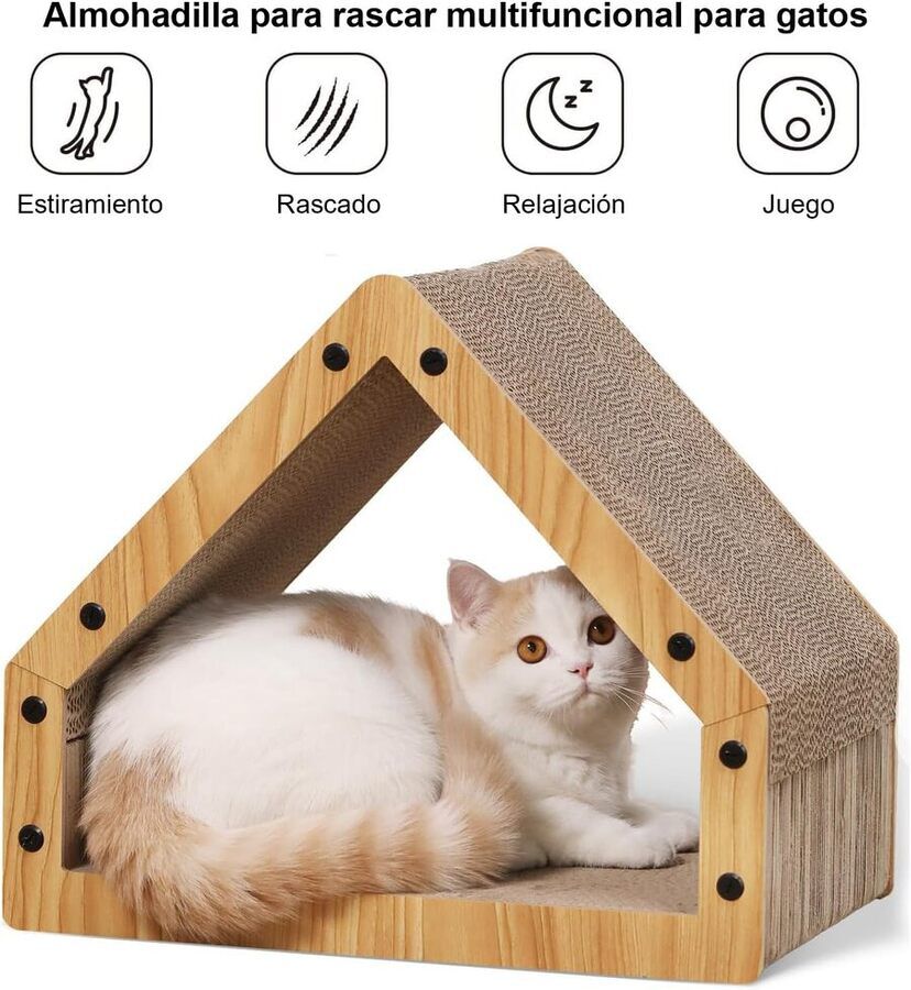 Rascador para Gatos en Forma de casa para Gatos, , large Imagen numero 2