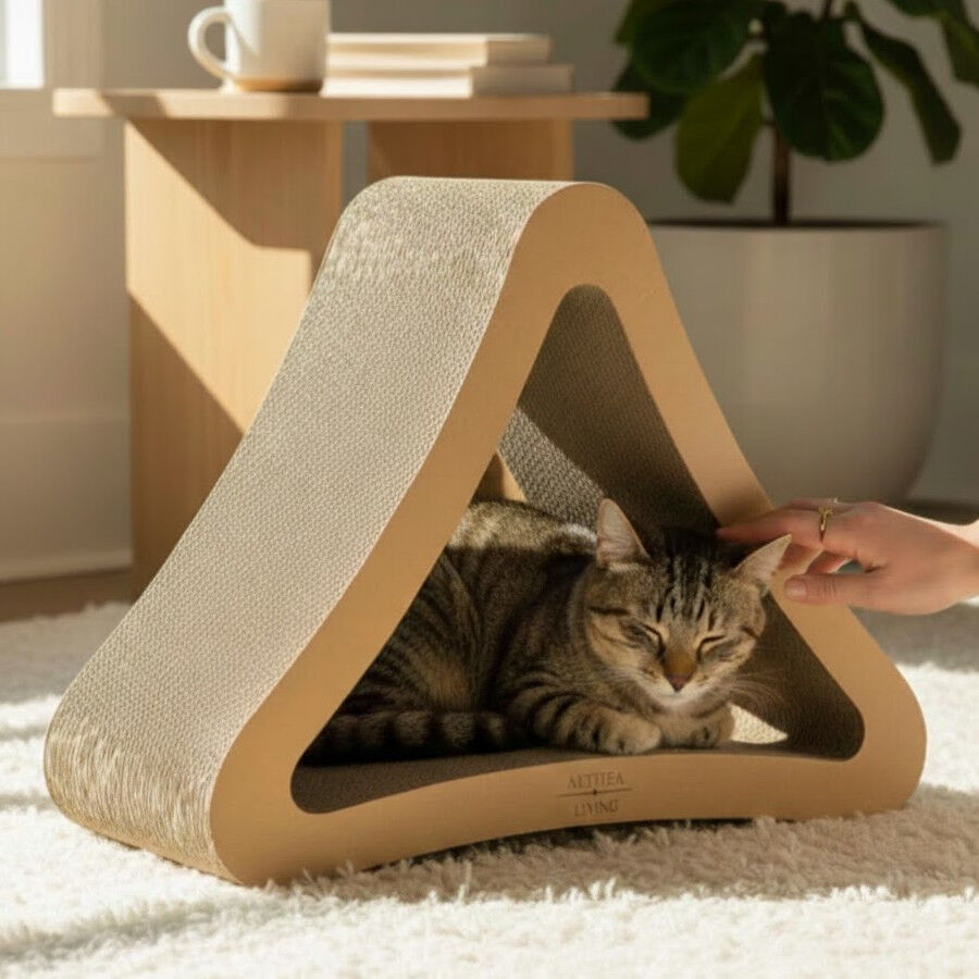 Althea Living - Rascador para gatos Delta, cart&oacute;n corrugado, , large Imagen numero 4