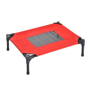 Cama elevadora de exterior PawHut para mascotas color Rojo