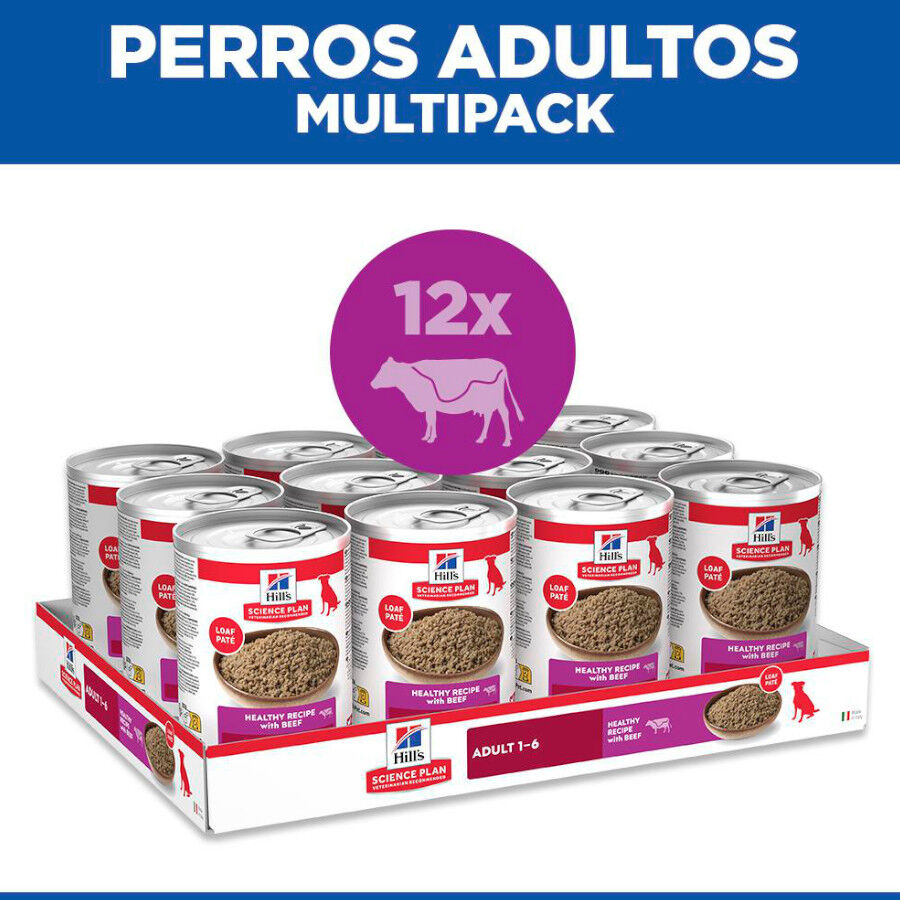 48 latas x 370 g Hill's Science Plan Adult ternera lata para perros &iexcl;Pack ahorro!, , large Imagen numero 7