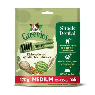 Greenies Snacks Dentales 100% Natural para Perros Medianos