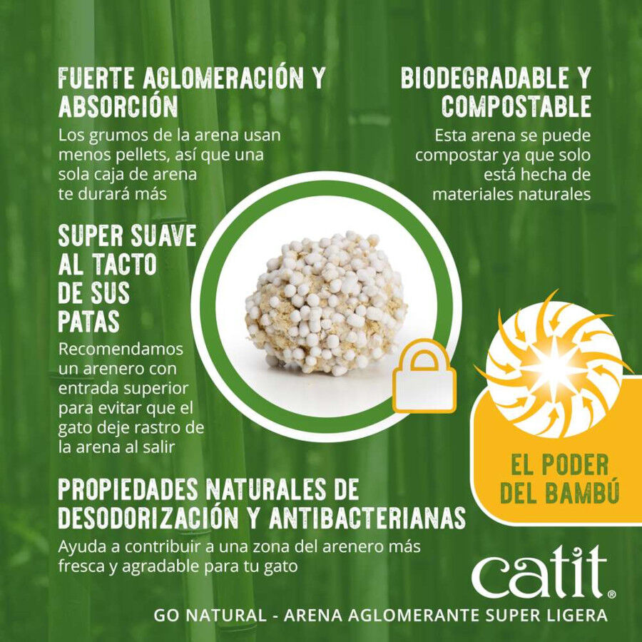 Catit Go Natura! Arena Biodegradable Bamb&uacute; para gatos, , large Imagen numero 2