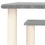 vidaXL Postes rascadores para gatos con plataformas gris claro 50 cm, , large indicador imagen numero 4