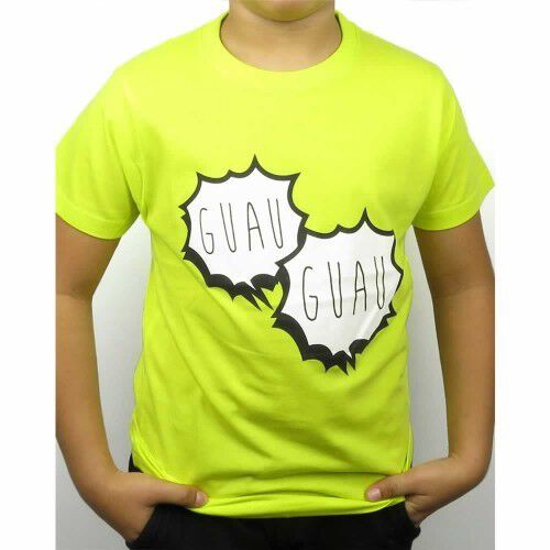 Camiseta niño/a &quot;Guau, guau&quot; color Verde thumbnail