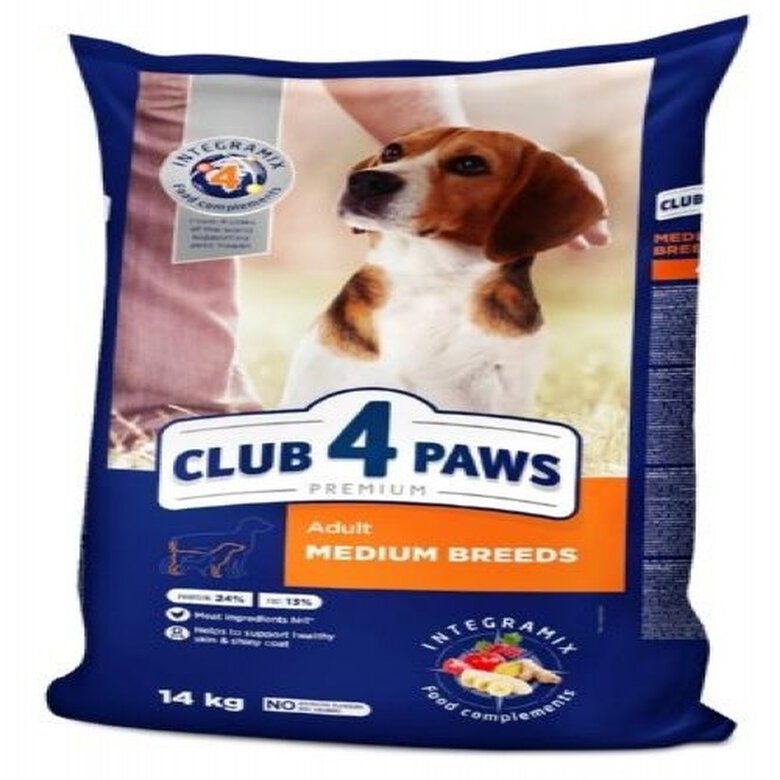 Club 4 Paws Pienso seco para perros de razas medianas Pollo, , large image number null