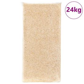 vidaXL Virutas de madera para lecho de animales  Madera blanda 24 kg