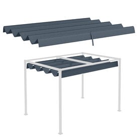 Outsunny Techo De Pérgola Gris Oscuro 