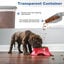 Nobleza 2-Pack Contenedor de Comida para Mascotas 30L &ndash; Herm&eacute;tico con Ruedas, Tapa Abatible, Cuerpo Transparente &ndash; Almacena Pienso de Perros y Gatos &ndash; Incluye Pala &ndash; Gris, , large indicador imagen numero 3