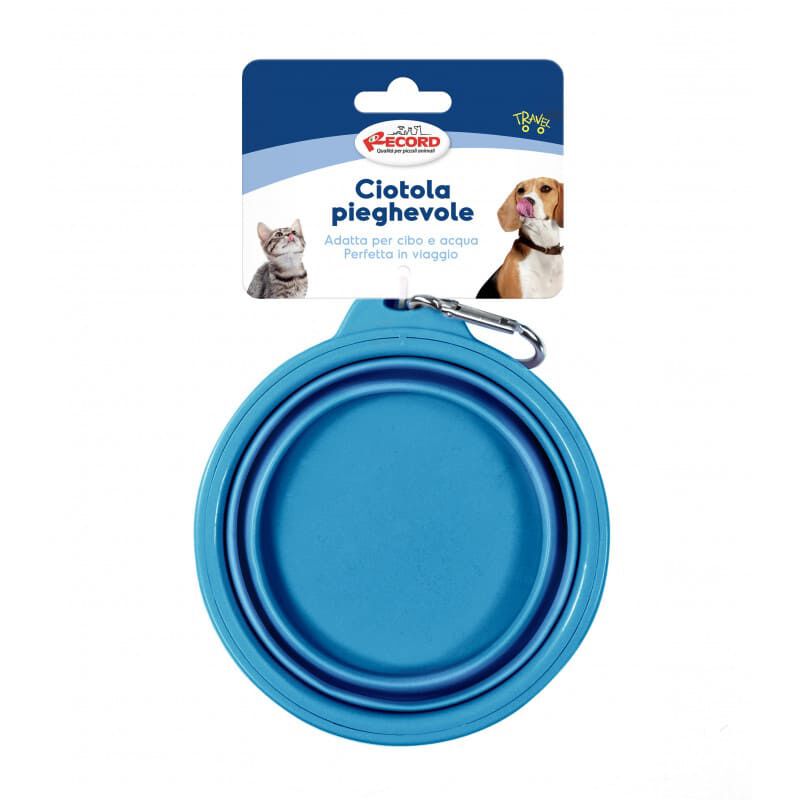 Record Comedero Plegable Azul para perros
