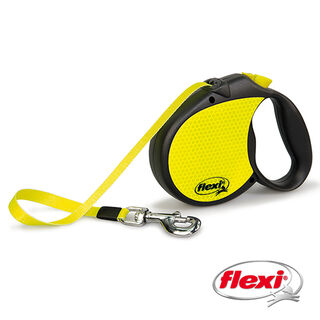 Flexi Neon Reflectante Correa de Cinta para perros