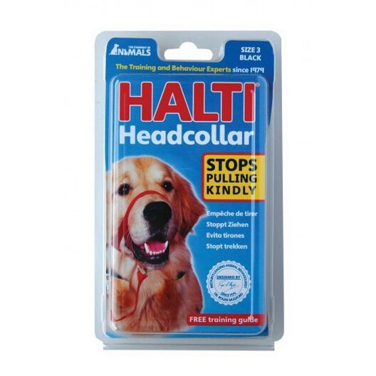 Collar de cabeza antimordiscos para perros color Negro, , large image number null