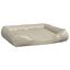Vidaxl sof&aacute; acolchado de cuero beige para mascotas, , large indicador imagen numero 1