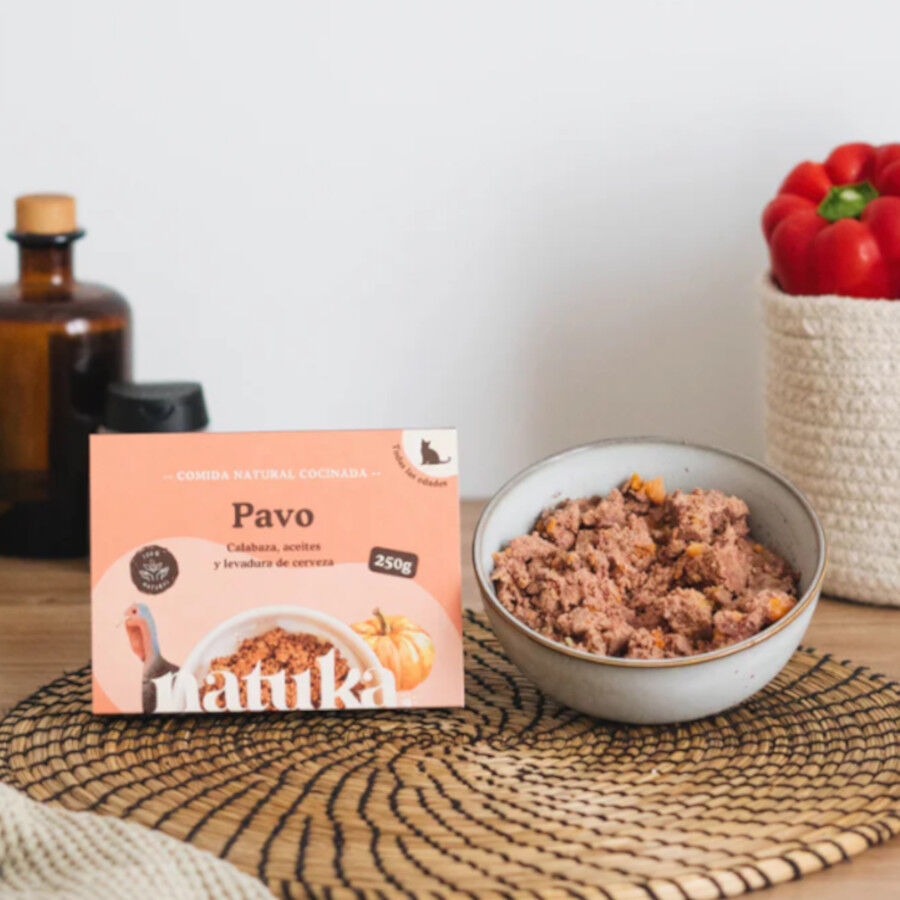 Comida para gatos. Men&uacute; cocinado para gato de pavo, , large Imagen numero 3