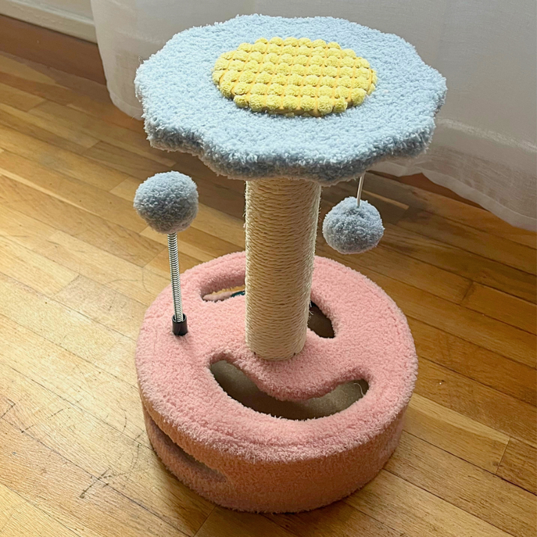 El Ático Pets Arbol Rascador Torre con 2 Bolas de Juego para Gatos thumbnail