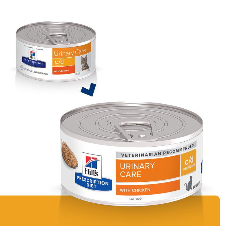 Hill's Prescription Diet Urinary Care Pollo lata para gatos , , large image number null