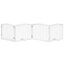 vidaXL Puerta para perros plegable 4 paneles madera álamo blanca 320cm, , large indicador imagen numero 8