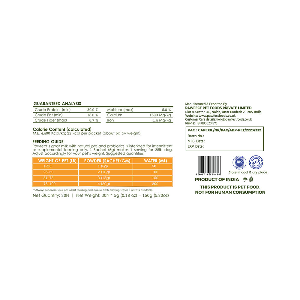 Nature's Sip para perros: leche de cabra con calabaza, semillas de calabaza, manzana y canela (150 g/5,29 oz), , large Imagen numero 2