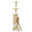 VidaXL Rascador con poste de sisal para gatos color Beige, , large indicador imagen numero 4
