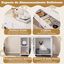 COSTWAY Recinto para Caja de Arena para Gatos, Mueble Lateral para Lavado Oculto de Gatos de Madera con 2 Cajones, Puertas Dobles, Estantes Abiertos, Dispositivos Antivuelco, Muebles Modernos para Gatos, , large indicador imagen numero 5