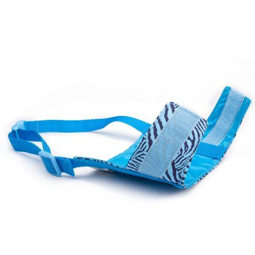 Bozal Pamppy con velcro Cebra Azul para perros, , large Imagen numero 2