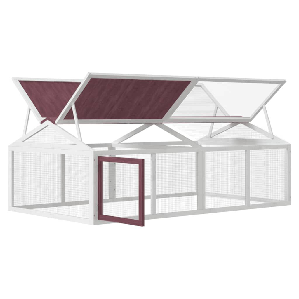 VidaXL Corral de madera maciza pino moca para roedores thumbnail