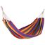 Outsunny Hamaca de Algodón para Jardín 200x100 cm Hamaca Colgante Portátil Carga Máx. 120 kg para Acampar Piscina Camping Rayas Multicolor, , large indicador imagen numero 1