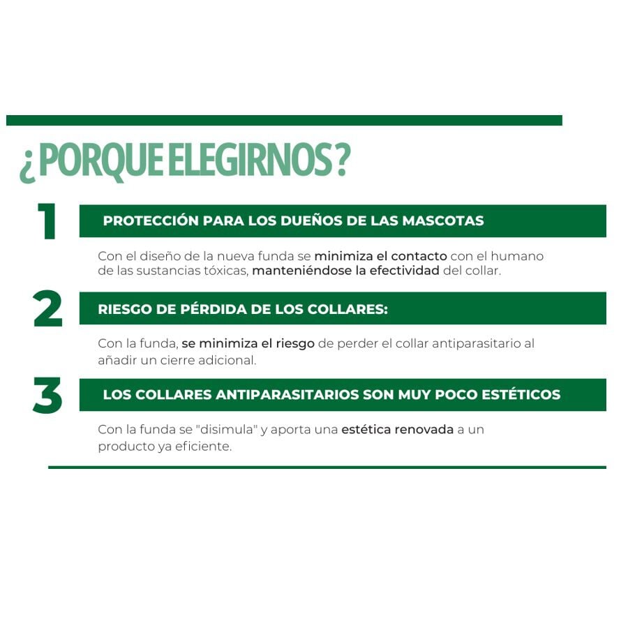 CollarWrap Funda Protectora para Collares Antiparásitos verde oliva para Perros thumbnail