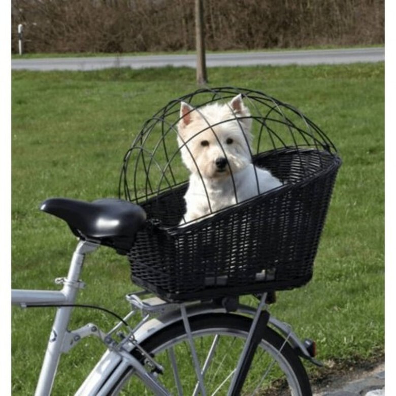 Trixie cesta de transporte para bicicletas negra para mascotas, , large image number null