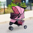 Cochecito plegable PawHut para mascotas color Rosado, , large image number null