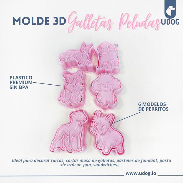 Molde 3D para galletas peludas, , large Imagen numero 5