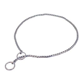Ibañez Collar estilizante cromado plateado para perros 