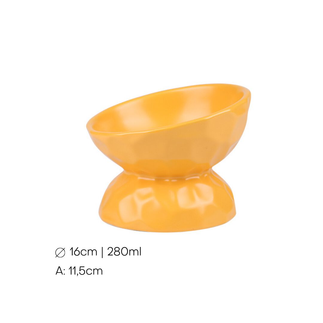 Taz&oacute;n de Cer&aacute;mica Inclinada con Dise&ntilde;o Ondulado 280ml, , large Imagen numero 2