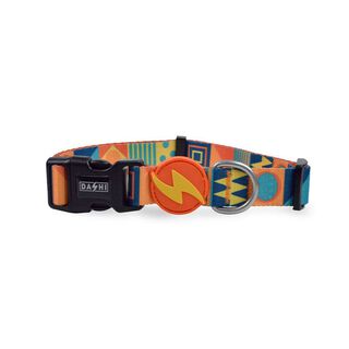 Dashi terracotta collar de poliéster multicolor para perros