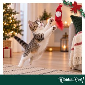 Wonder Christmas Teaser Pap&aacute; Noel Juguete para gatos
