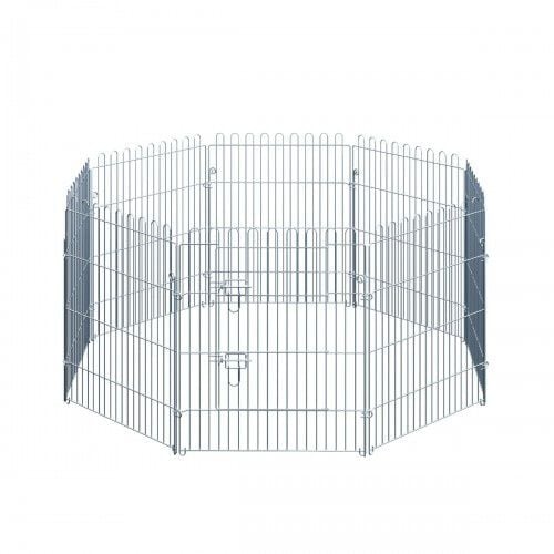 Parque para Cachorros PawHut color Plateado, , large Imagen numero 1