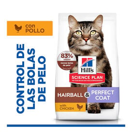 Hill's Science Plan Adult Hairball y Perfect Coat Pollo pienso para gatos