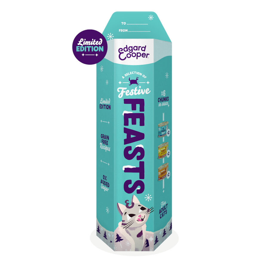 6 latas x 85 g Edgar & Cooper Festive Festines en Salsa lata para gatos, , large Imagen numero 1