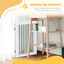 PawHut Barrera de Seguridad para Perros para Escaleras y Puertas 154x30x80 cm Valla para Perros Plegable con Soporte de Pie para Uso Interiores Blanco, , large indicador imagen numero 5