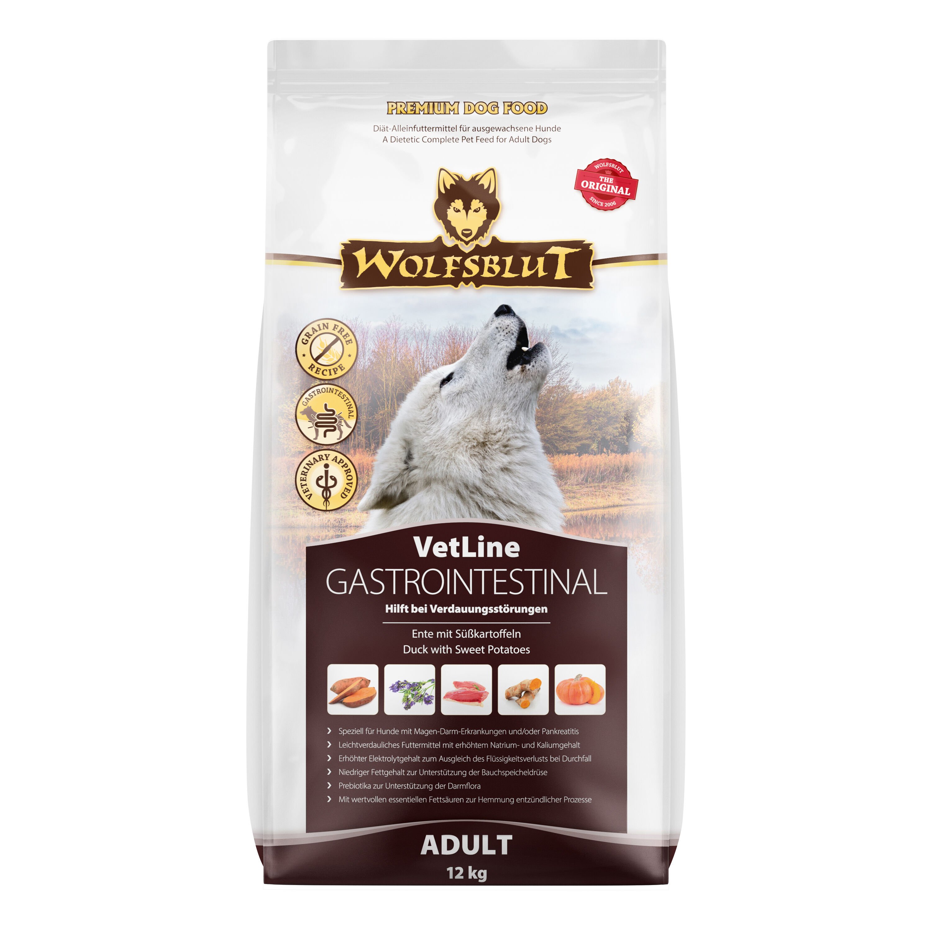 Wolfsblut Gastrointestinal Pato Con Boniatos para perros