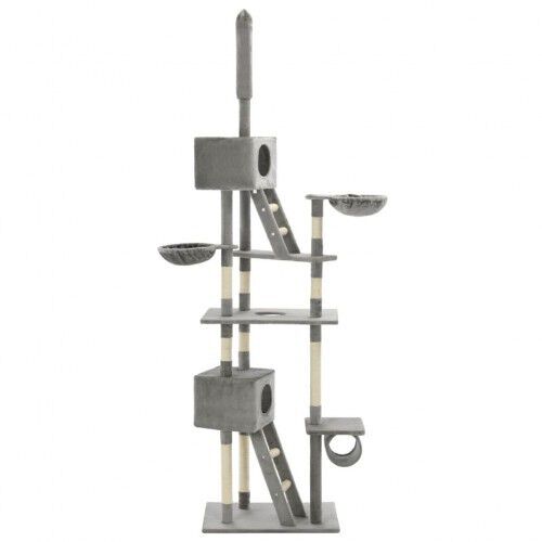 VidaXL Árbol rascador para gatos color Gris thumbnail